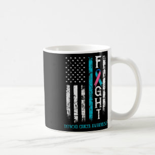 Caneca De Café Sinalizador de Luta da Fita de Teto Cor-de-Rosa Az