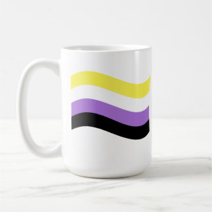 Caneca De Café Sinalizador de Onda Não Binário