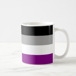 Caneca De Café Sinalizador de Orgulho Asexual