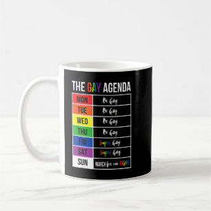 Caneca De Café Sinalizador de Orgulho de Agenda Super Gay Lgbtq I