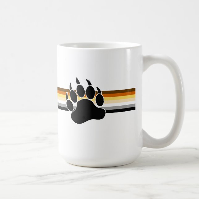 Caneca De Café Sinalizador de Orgulho de Urso (Direita)