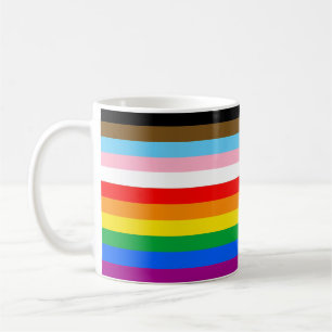 Caneca De Café Sinalizador de Orgulho Inclusivo LGBTQ+