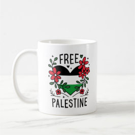 Caneca De Café Sinalizador de palestina livre