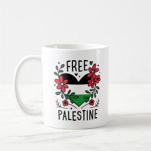 Caneca De Café Sinalizador de palestina livre