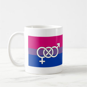 Caneca De Café Sinalizador de Símbolo de Orgulho Bissexual