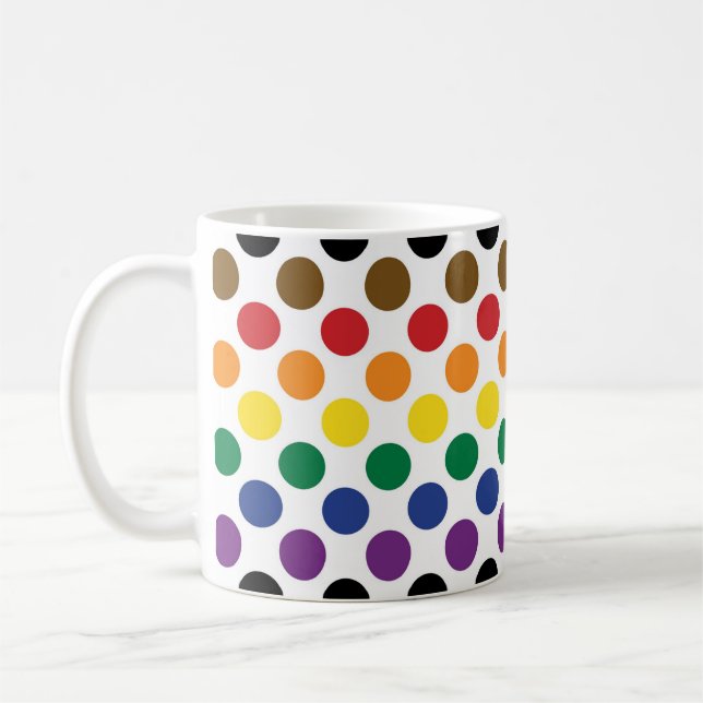 Caneca De Café Sinalizador do Orgulho Arco-Íris Filadélfia (Esquerda)