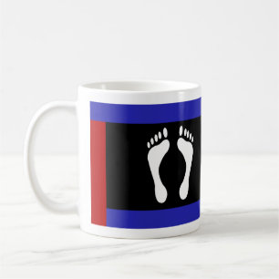 Caneca De Café Sinalizador do Orgulho de Pé (Pegada)
