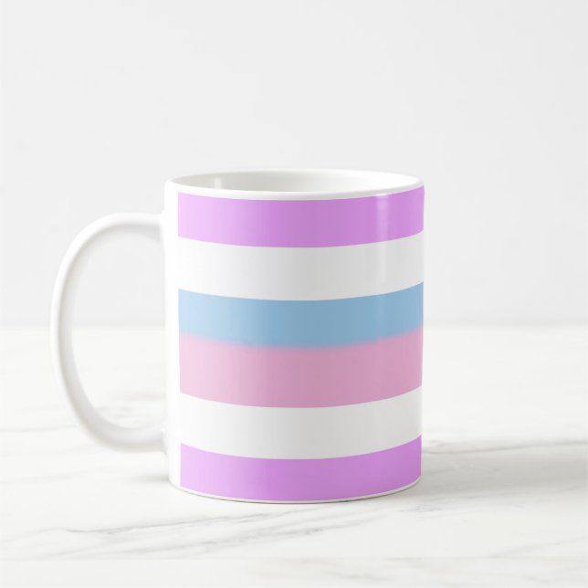 Caneca De Café Sinalizador do Orgulho Intersexual (Esquerda)