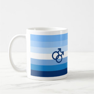 Caneca De Café Sinalizador do Orgulho Mmasculino do Gay MLM