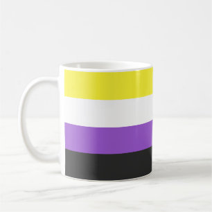 Caneca De Café Sinalizador do Orgulho Não Binário
