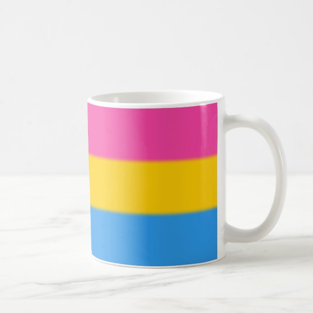 Caneca De Café Sinalizador do Orgulho Pansexual de Queda (Direita)