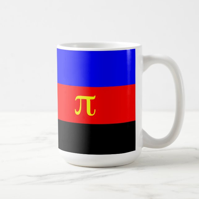 Caneca De Café Sinalizador do Orgulho Polimário (Direita)