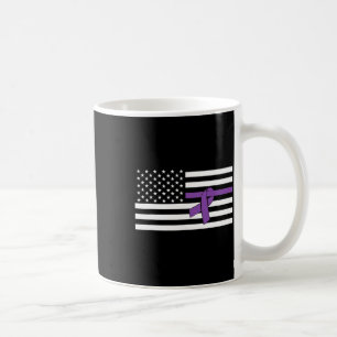 Caneca De Café Sinalizador dos Estados Unidos Consciência do Cânc