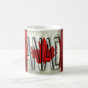 Caneca De Café Sinalizador e logotipo do Canadá