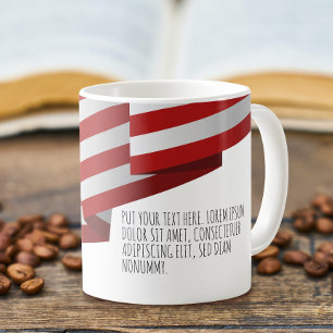 Caneca De Café Sinalizador EUA Insígnia Pop Art