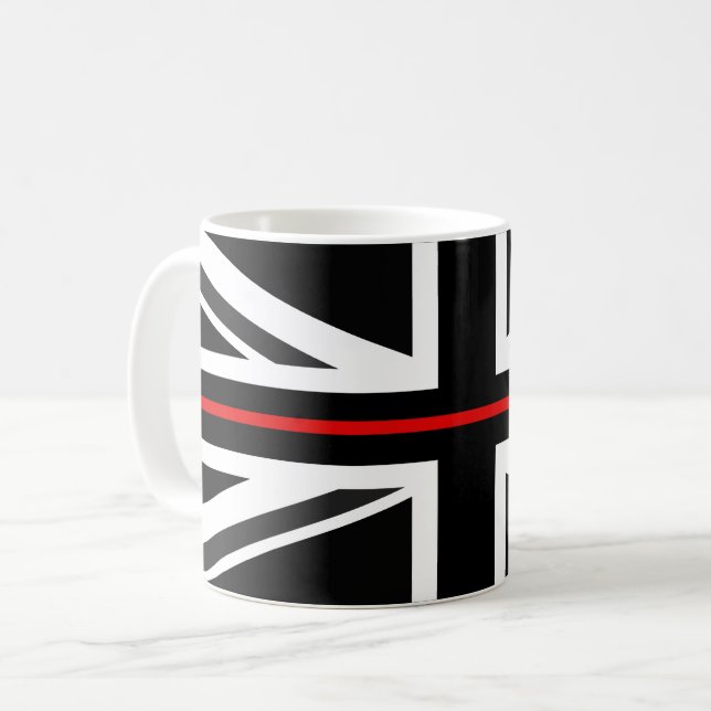 Caneca De Café Sinalizador Fino Red Line UK (Frente Esquerda)
