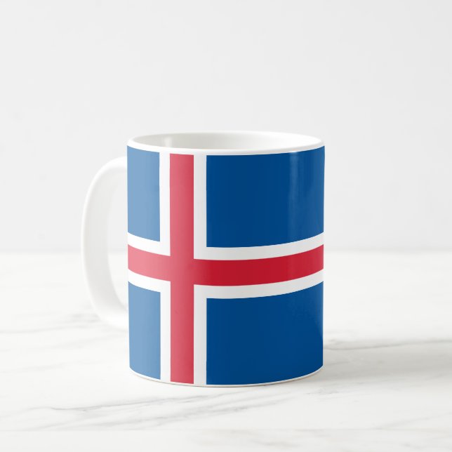 Caneca De Café Sinalizador Islândia (Frente Esquerda)