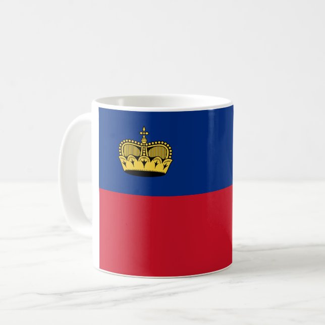 Caneca De Café Sinalizador Liechtenstein (Frente Esquerda)