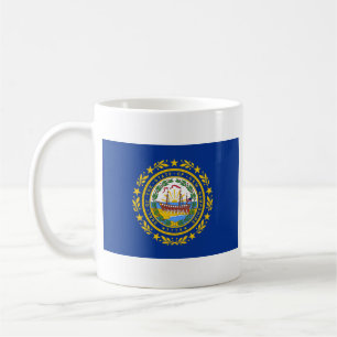 Caneca De Café Sinalizador New Hampshire + Mug de Mapa
