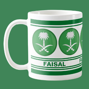 Caneca De Café Sinalizador Personalizado da Arábia Saudita (KSA)