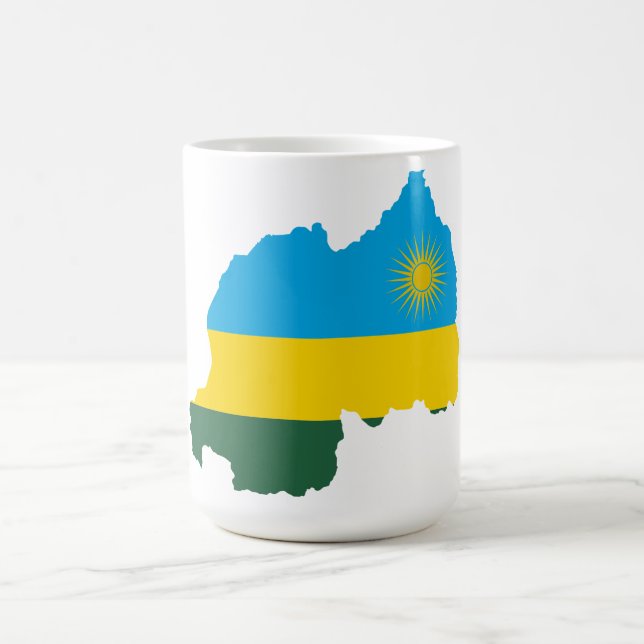 Caneca De Café Sinalizador Ruanda & Mapear Mug (Centro)