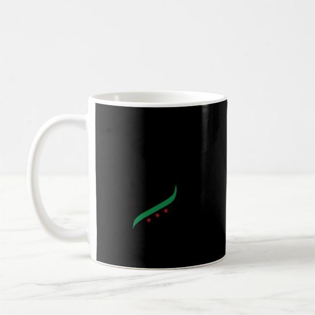 Caneca De Café Sinalizador Síria Livre Sinalizador Síria (Esquerda)