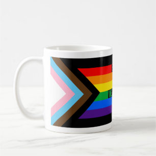 Caneca De Café Sinalizador Todos são Bem-vindos Aqui (Orgulho do