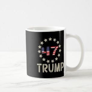 Caneca De Café Sinalizador Trump 2024 (em Byck) Pegue o América C