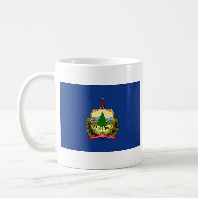 Caneca De Café Sinalizador Vermont + Mug de Mapa (Esquerda)