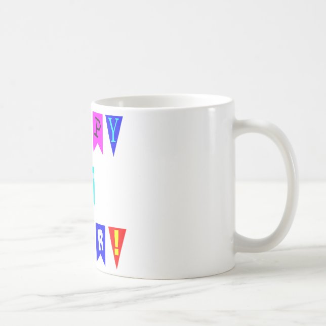Caneca De Café Sinalizadores de feliz ano novo (Direita)