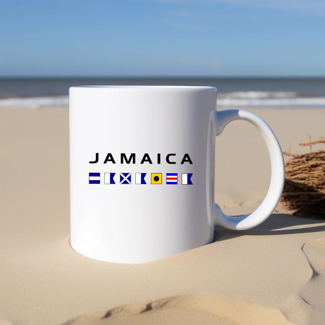 Caneca De Café Sinalizadores Marítimos Marítimos da Jamaica (Criador carregado)
