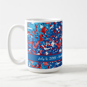 Caneca De Café Sindicato da Família Mug 4 de julho de Celebração