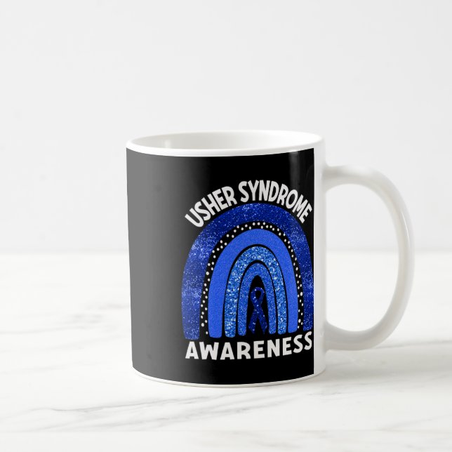 Caneca De Café Síndrome de Consciência Azul Arco-Íris (Direita)