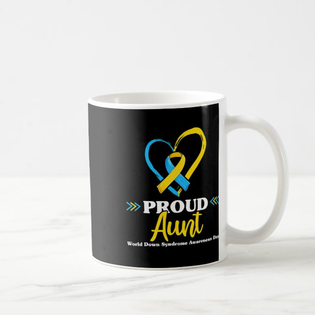 Caneca De Café Síndrome de Down Sensibilização da Tia 2 (Direita)