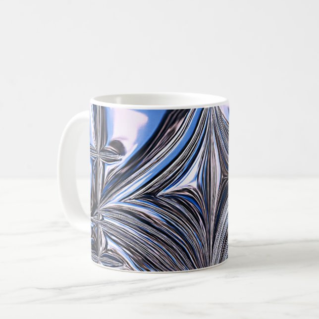 Caneca De Café Sinfonia Cromática de Cromo (Frente Esquerda)