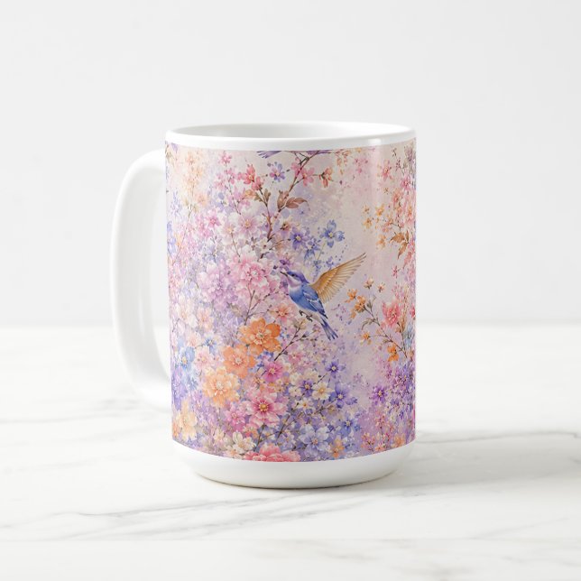 Caneca De Café Sinfonia da Flor Secreta (Frente Esquerda)