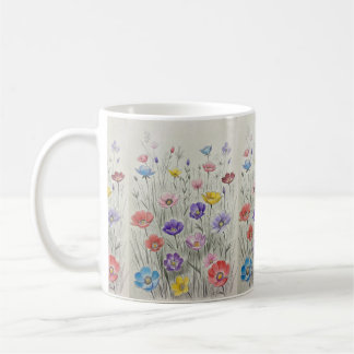 Caneca De Café Sinfonia de Flores Silvestres