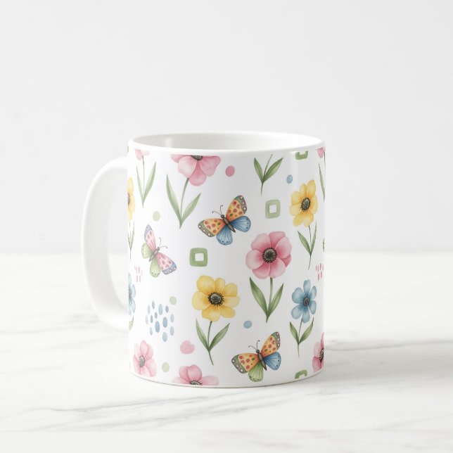 Caneca De Café Sinfonia Rustic Bloom (Frente Esquerda)