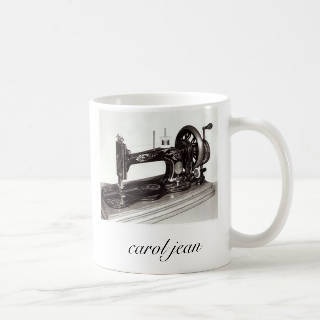 Caneca De Café Singer-New-Family-Sewing-Machine-1865-Giclee-Pr… (Direita)
