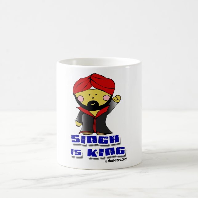 Caneca De Café Singh é rei! (Centro)