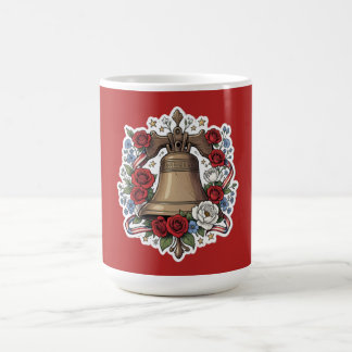 Caneca De Café Sino da Liberdade Floral Liberdade