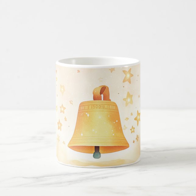 Caneca De Café sino de bronze ou cobre com estrelas cintilantes a (Centro)
