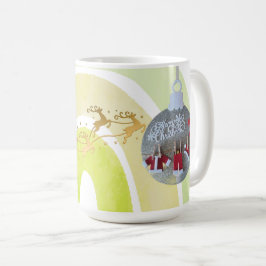 Caneca De Café Sino de Natal Macio Simples Divertido Fofo