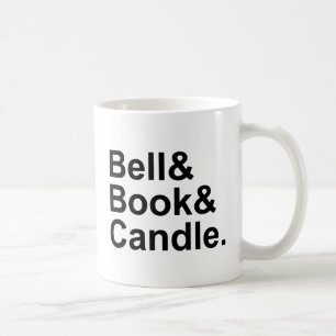 Caneca De Café Sino Livro & Vela Excomunhão por Anátema