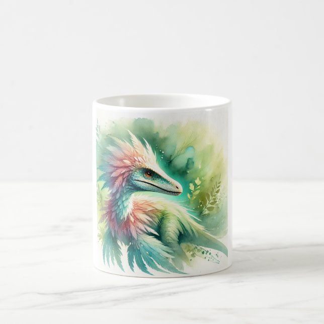 Caneca De Café Sinornithosaurus in harmony with nature 060924AREF (Centro)