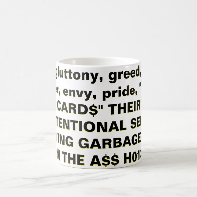 Caneca De Café Sins mortais (Centro)