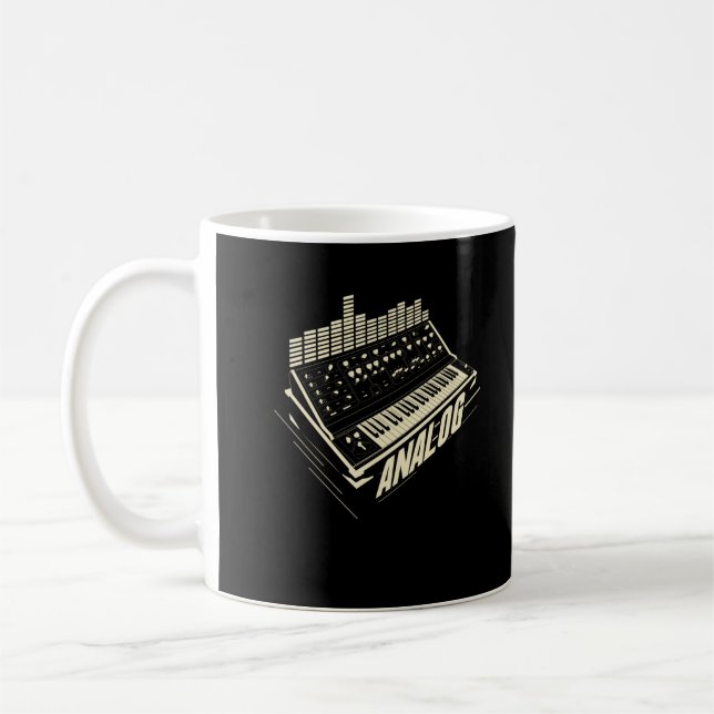 Caneca De Café Sintetizador de Teclado de Sincronização de Máquin (Esquerda)