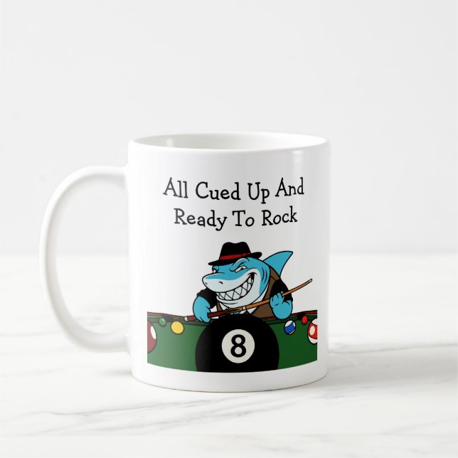 Caneca De Café Sinuca Divertida Salão de Bilhar Rebelde (Esquerda)
