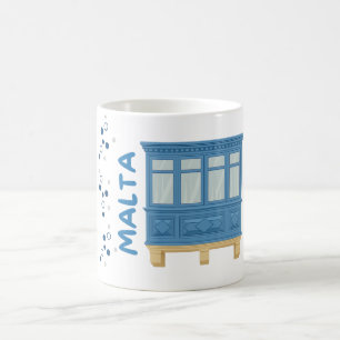 Caneca De Café Sip a Little Piece of Malta Maltês Balcony Mug