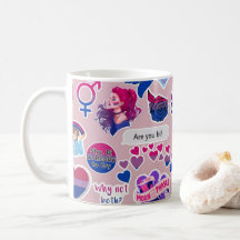 Sip com Orgulho LGBTQ+ Afirmação Mug